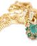 Sehr h�bscher Anh�nger + Kette aus 375/000 Gelbgold Smaragd + Diamanten B4489