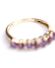 Sch�ner englischer Ring aus 375/000 Gelbgold mit Amethyst + Almandin B4494