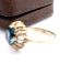 Stattlicher vintage Ring aus 333/000 Gelbgold mit gr�nem Turmalin B4498
