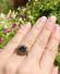 Stattlicher vintage Ring aus 333/000 Gelbgold mit gr�nem Turmalin B4498
