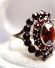 Stattlicher vintage Ring aus 333/000 Gelbgold mit b�hmischen Granaten B4503