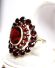 Stattlicher vintage Ring aus 333/000 Gelbgold mit b�hmischen Granaten B4503