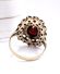Stattlicher vintage Ring aus 333/000 Gelbgold mit b�hmischen Granaten B4503