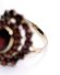 Stattlicher vintage Ring aus 333/000 Gelbgold mit b�hmischen Granaten B4503