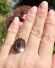 Stattlicher vintage Ring aus 333/000 Gelbgold mit b�hmischen Granaten B4503