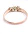 Edler antiker Ring aus 585/000 Gelbgold um 1900 mit Smaragd + Diamanten B4499