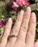 Edler antiker Ring aus 585/000 Gelbgold um 1900 mit Smaragd + Diamanten B4499