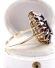 Stattlicher vintage Ring aus 585/000 Gelbgold mit b�hmischen Granaten B4506