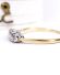Edler antiker Art Deco Ring mit 0.17ct Diamanten 750 Gelbgold + Platin B4517