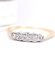 Edler antiker Art Deco Ring mit 0.17ct Diamanten 750 Gelbgold + Platin B4517