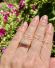 Edler antiker Art Deco Ring mit 0.17ct Diamanten 750 Gelbgold + Platin B4517