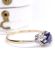 Wundesch�ner antiker Ring mit Saphir + Diamanten 750 Gelbgold + Platin B4512