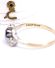 Wundesch�ner antiker Ring mit Saphir + Diamanten 750 Gelbgold + Platin B4512