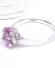 Wundersch�ner Ring mit rosa Saphir und Brillanten aus 750/000 Weissgold B4511