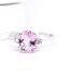 Wundersch�ner Ring mit rosa Saphir und Brillanten aus 750/000 Weissgold B4511
