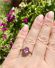 Wundersch�ner Ring mit rosa Saphir und Brillanten aus 750/000 Weissgold B4511