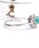 Wundersch�ner Ring mit Smaragd und Brillanten aus 585/000 Weissgold B4514