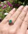 Wundersch�ner Ring mit Smaragd und Brillanten aus 585/000 Weissgold B4514