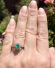Wundersch�ner Ring mit Smaragd und Brillanten aus 585/000 Weissgold B4514
