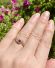 Wundesch�ner victorianischer Ring mit Rubin + Diamanten 750 Gelbgold B4513