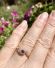 Wundesch�ner victorianischer Ring mit Rubin + Diamanten 750 Gelbgold B4513