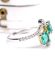 Wundersch�ner Ring mit Smaragd und Brillanten aus 750/000 Weissgold B4518