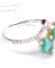 Wundersch�ner Ring mit Smaragd und Brillanten aus 750/000 Weissgold B4518