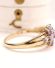 Edler englischer vintage Ring mit Tansanit in 375/000 Gelbgold B4523