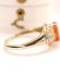 Stattlicher englischer vintage Ring mit Feueropal 375/000 Gelbgold B4522