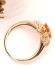 Stattlicher englischer vintage Ring mit Feueropal 375/000 Gelbgold B4522