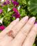 Stattlicher englischer vintage Ring mit Feueropal 375/000 Gelbgold B4522
