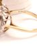 Stattlicher englischer vintage Ring Saphir + Diamanten 375/000 Gelbgold B4526