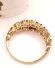 Edler englischer vintage Ring 375/000 Gelbgold Saphir Amethyst Topas B4521