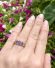 Edler englischer vintage Ring 375/000 Gelbgold Saphir Amethyst Topas B4521