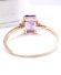 Sehr sch�ner Ring mit Amethyst und Diamanten aus 417/000 (10ct) Gelbgold B4540