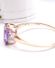 Sehr sch�ner Ring mit Amethyst und Diamanten aus 417/000 (10ct) Gelbgold B4540